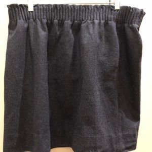 Charcoal Gray Houndstooth Skirt